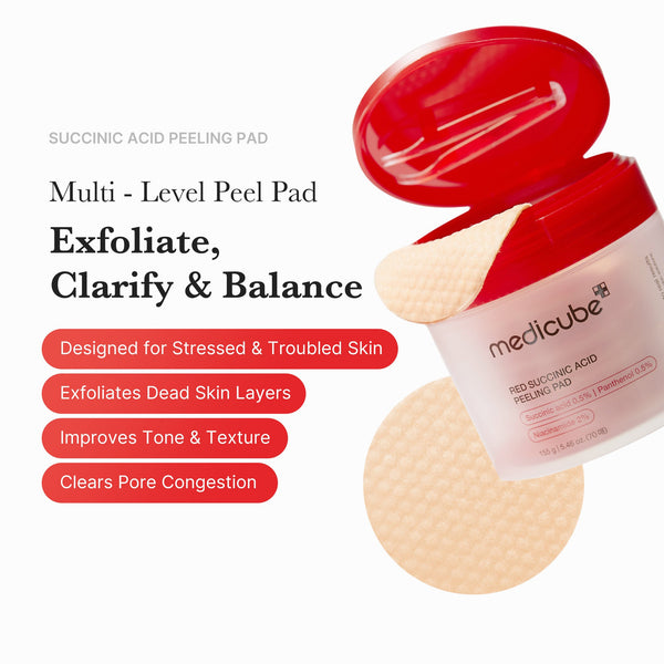 Red Succinic Acid Panthenol Pads alternate view