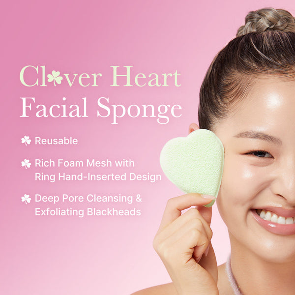 Clover Heart Facial Sponge alternate view