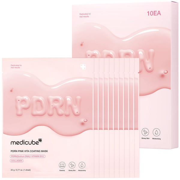 PDRN Pink Vita Coating Sheet Mask - medicube.us